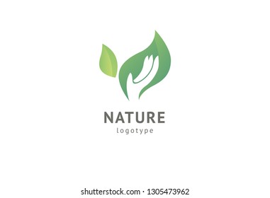 Abstract nature logo icon vector design  