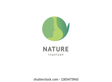 Abstract nature logo icon vector design.   