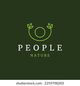 Abstract nature logo icon vector design. Healthy eco food, ecology, spa, business, diet , yoga, Environment day vector logo.