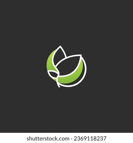 Abstract Nature Logo Template flat