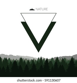Abstract nature logo. Vector illustration