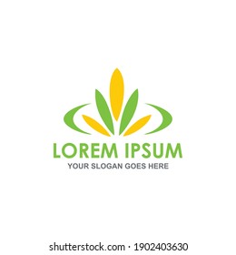 abstract nature logo vector image