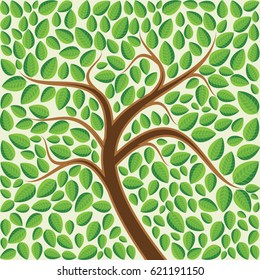 Abstract Nature Pattern with plants, flowers. Endless pattern can be used for wallpaper, pattern fills, web page background, surface textures.