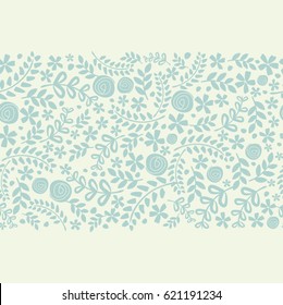 Abstract Nature Pattern with plants, flowers. Endless pattern can be used for wallpaper, pattern fills, web page background, surface textures.