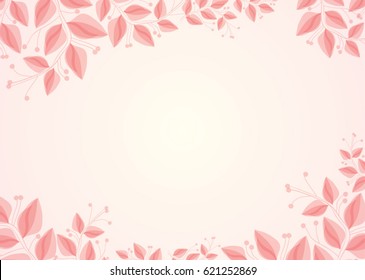 Abstract Nature Pattern with plants, flowers. Endless pattern can be used for wallpaper, pattern fills, web page background, surface textures.