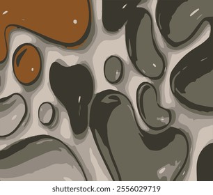 Abstract nature pebble background. Blue pebbled texture. Stone background.