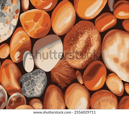 Abstract nature pebble background. Blue pebbled texture. Stone background.