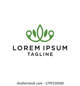 Design-Vorlage für abstrakte Nature-Technologie-Logo