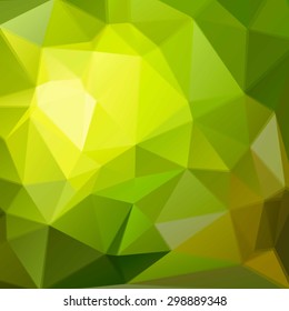abstract nature vector. background with green, brown colors as listen and trees