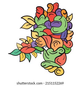 Abstract Nature Vector Full Color Ornament