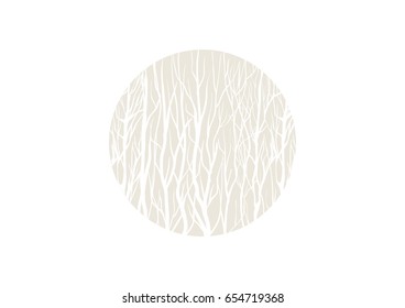Abstract nature vector illustration
tree branches silhouette, nature icon