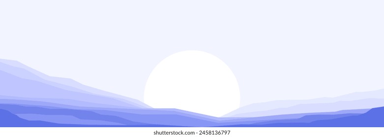Abstractas naturaleza Ilustración vectorial.Fondo gris claro. Fondo de pantalla de arte de montaña para estampados, decoración de arte, arte mural y lienzos.