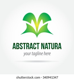 Abstract nature vector logo design template paper creative office icon business company symbol concept