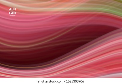 Abstract nature wallpaper with wavy motion lines. Natural colors earth environmental background. Fluid motion gradient texture. Art of fluid gradients creates painting pattern of nature.