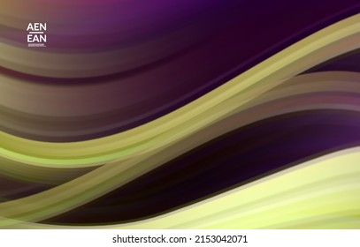 Abstract nature wallpaper with wavy motion lines. Natural colors earth environmental background. Fluid motion gradient texture. Art of fluid gradients creates painting pattern of nature.