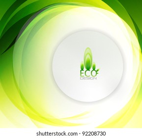 Abstract nature wave swirl background with place for text