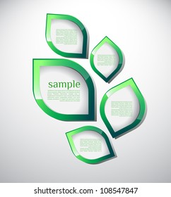 Abstract nature web design bubble  background. Modern, clean, Design template, can be used for info-graphics,banners, graphic or website layout vector