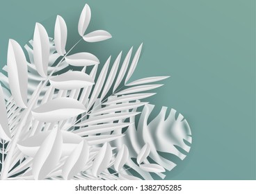 Abstract nature white leaf background. Concept and idea natural leaf and texture background