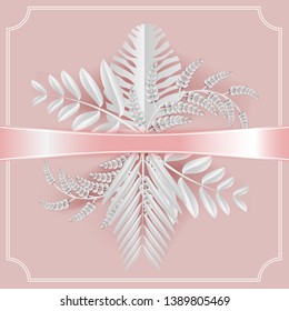 Abstract nature white leaf background. Concept and idea natural leaf and texture background
