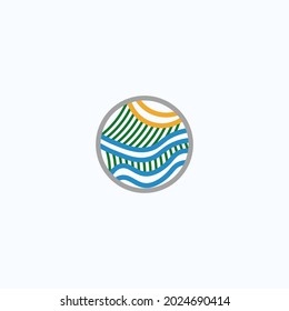 abstract nature wild logo vector design. 