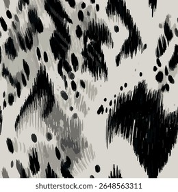 Abstrato, mas inspirado na natureza - especialmente uma estrutura orgânica que lembra o padrão de pele de um leopardo