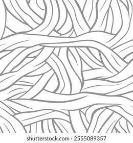 Abstract nature-inspired interwoven pattern. Organic texture with a natural design. Seamless and intricate pattern. Vector illustration