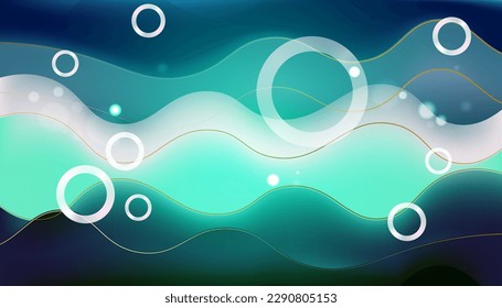 Abstract nautical background. Modern water texture. Vector illustration.