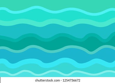 Abstract Nautical Wallpaper Surface Wavy Sea Stock Vector (Royalty Free ...