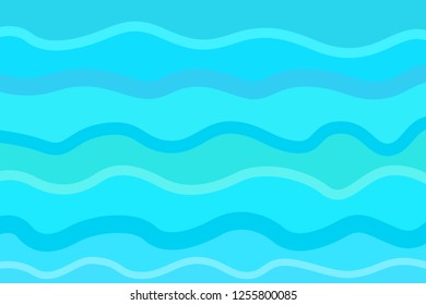 Cartoon Seamless Shiny Blue Water Background Stock Vector (Royalty Free ...