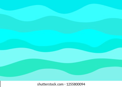 Abstract nautical wallpaper of the surface. Wavy sea background. Pattern with lines and waves. Multicolored texture. Decorative style. Doodle for design