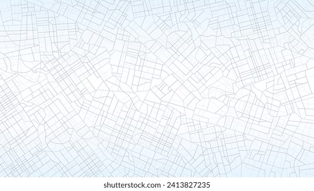 Abstract navigation plan of urban area. Generic city map of streets, roads. Simple scheme of city. Colored flat, editable vector illustration