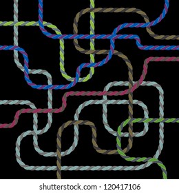 abstract navigation scheme of various colorful lines