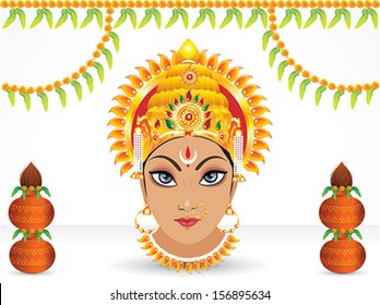 abstract navratri festival wallpaper vector illustration