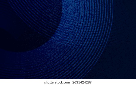Padrão de círculos concêntricos azul marinho abstrato com superfície texturizada, fundo de design geométrico moderno para projetos digitais e composições criativas, fundo