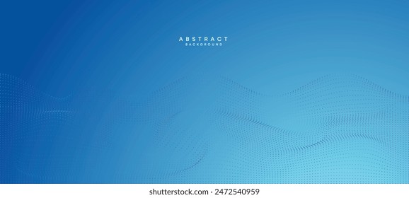 Fondo Abstractas de la Tecnología geométrica de la partícula que ondea del punto que fluye del gradiente verde azul marino. Azul cielo, verde azulado, océano degradado Futurista fondo de onda punteada para la Ciencia, cubierta, Sitio web, cabecera