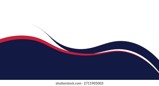 Fondo azul marino y rojo Abstractas de la onda