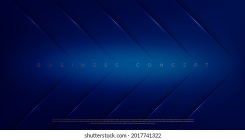 Abstract navy dark blue color arrows with light effected cuts background for poster, website and design concepts. Vector illustration eps 10
