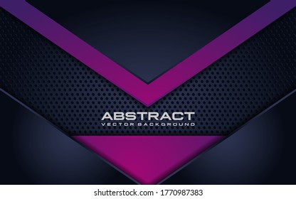 abstract navy and purple shape overlap background