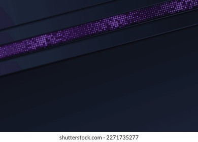 Abstract navy stripe and purple dot background. Vector illustration background. 