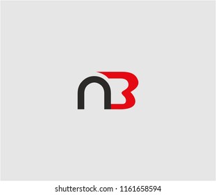 abstract NB letter company linked logo