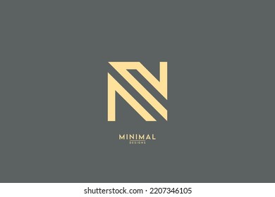 Abstract ND, DN Letters Logo Monogram icon.
