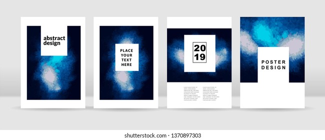 Abstract nebula poster template 