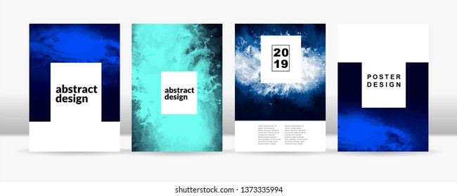 Abstract nebula poster template 