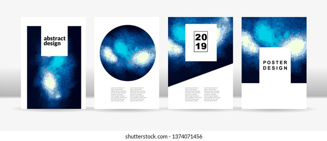 Abstract nebula poster template 