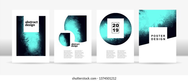 Abstract nebula poster template 