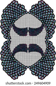 Abstract necklace print