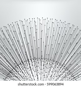 Abstract Needle  Ball Background - vector illustration