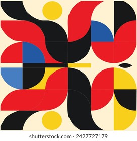 Diseño geométrico, diseño de patrones geométricos en estilo retro. Ilustración vectorial. Obra de arte abstracta del modelo de la geometría.

