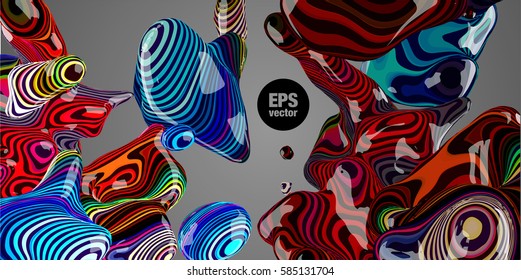 Abstract neon background. Applicable for Covers, Placards, Posters, Flyers and Banner Designs. Vector illustration 