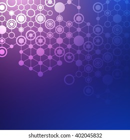 Abstract neon background - bright technology backdrop